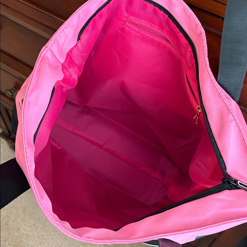 PINK tote bag with zipper closure - Picture 5 of 7